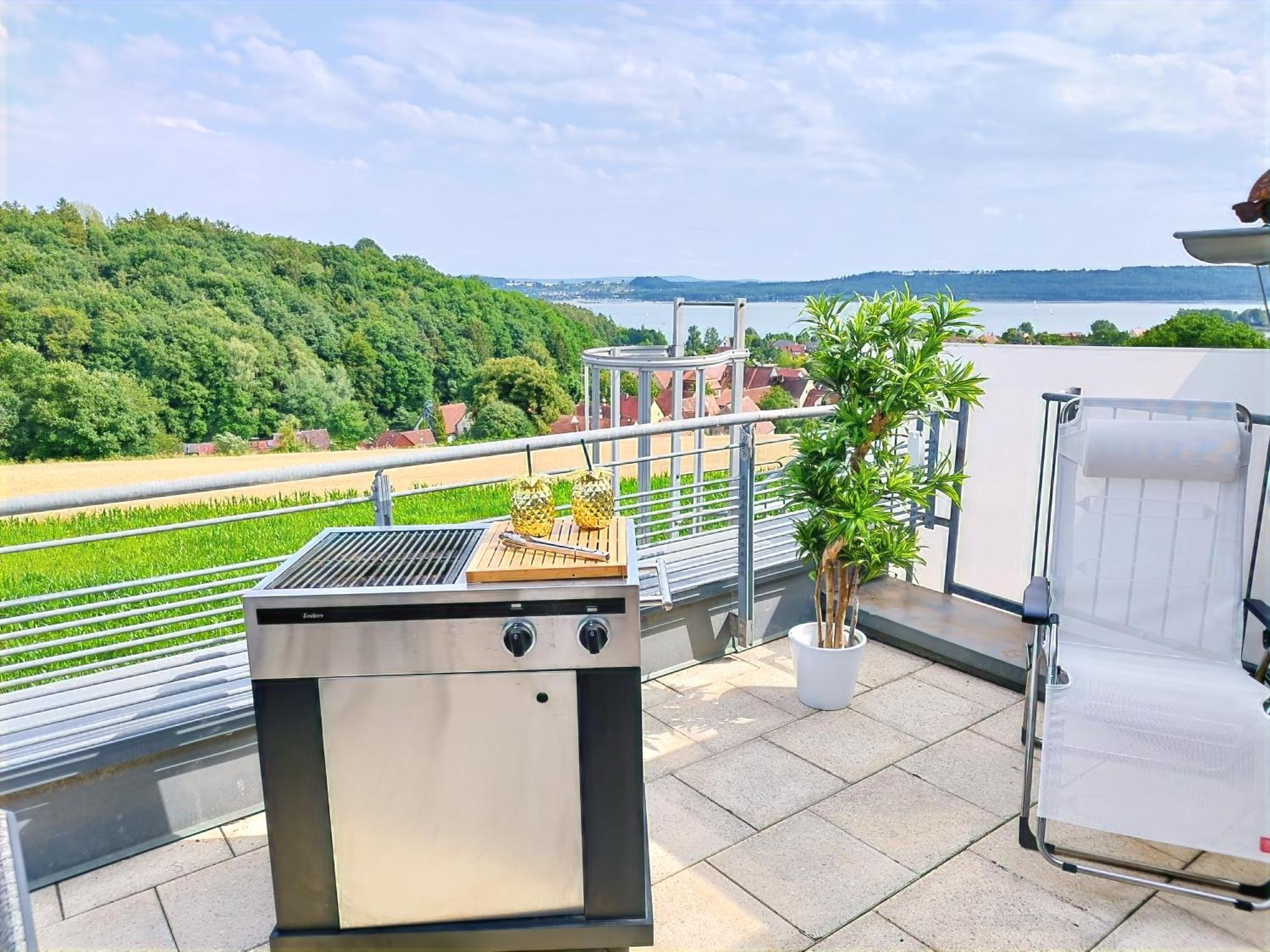 Seeblickapartment Fuer Bis Zu 12, Nuernberg & Schwabach In 30-35 Minuten Zu Erreichen, Sauna, Arbeitsplatz, Dachterrasse & Grill Шпалт Екстериор снимка