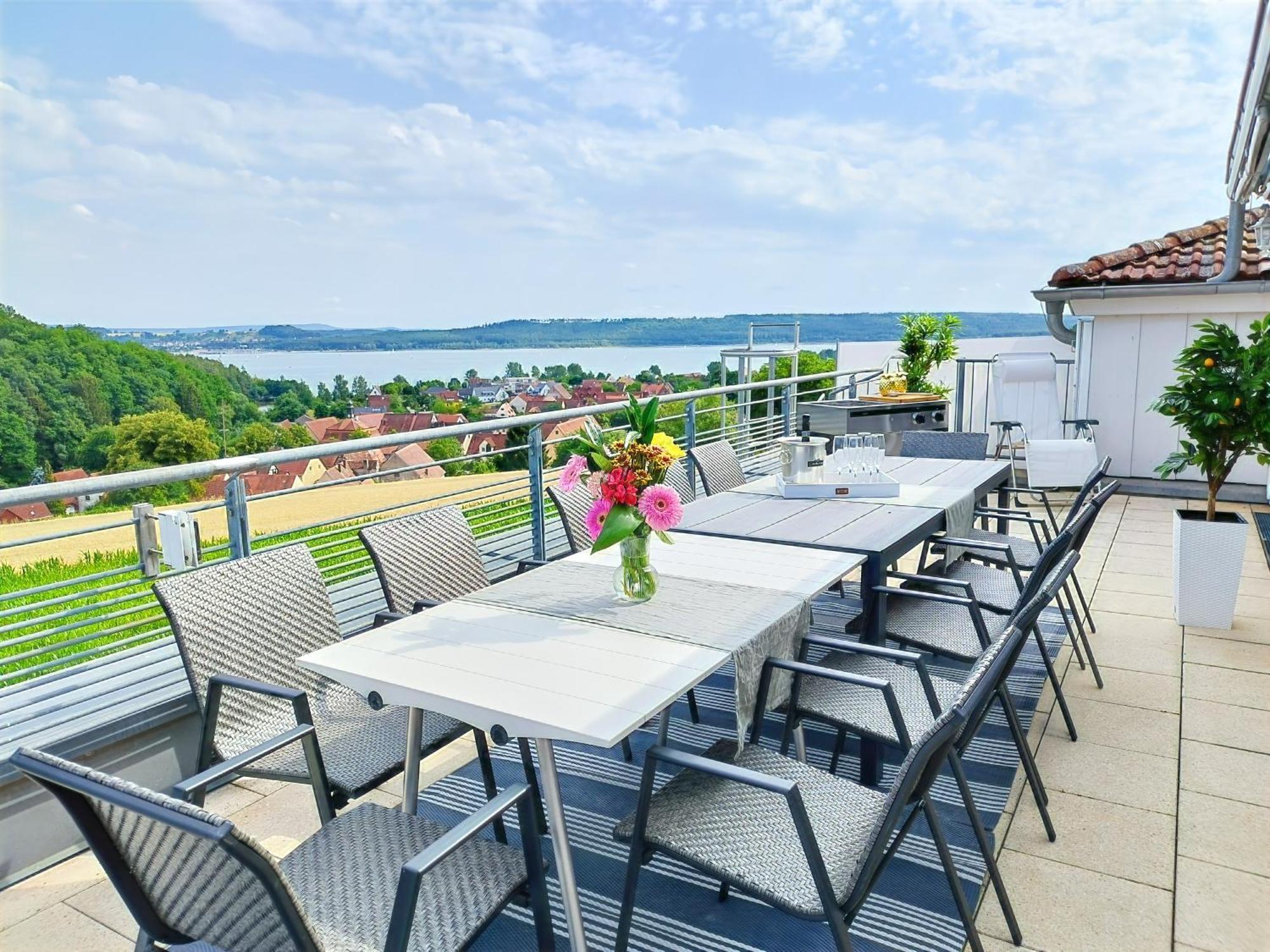 Seeblickapartment Fuer Bis Zu 12, Nuernberg & Schwabach In 30-35 Minuten Zu Erreichen, Sauna, Arbeitsplatz, Dachterrasse & Grill Шпалт Екстериор снимка