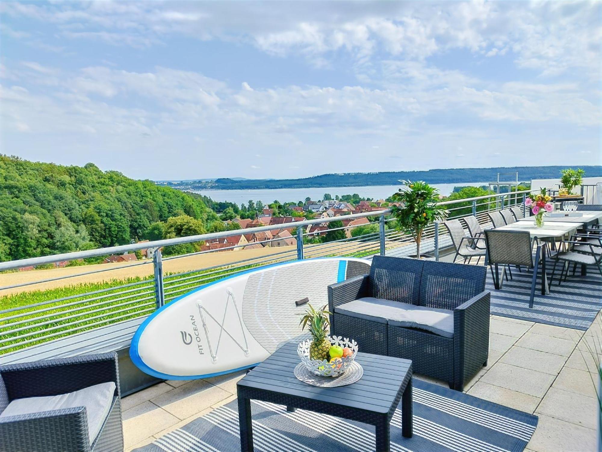 Seeblickapartment Fuer Bis Zu 12, Nuernberg & Schwabach In 30-35 Minuten Zu Erreichen, Sauna, Arbeitsplatz, Dachterrasse & Grill Шпалт Екстериор снимка
